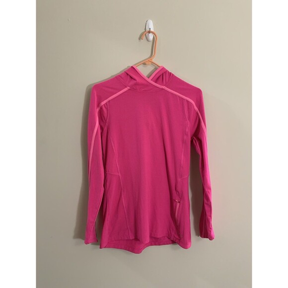 Hind Tops - Hind Pink Stretch Pullover Activewear Hoodie Women's Size Medium Long Sleeve